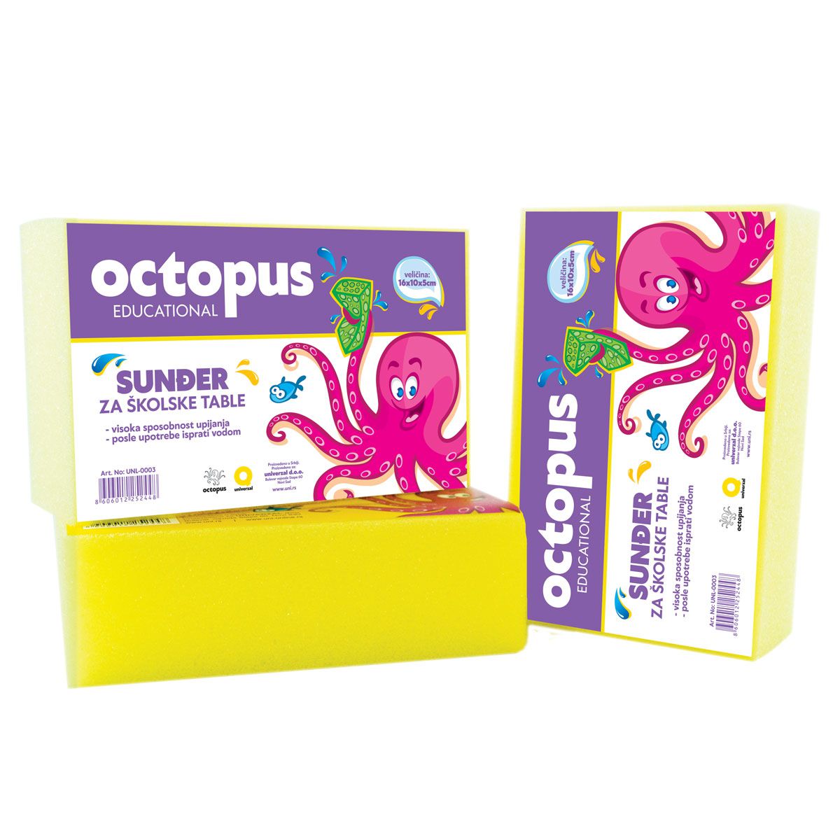SUNĐER ZA ŠKOLSKU TABLU OCTOPUS  UNL-0003