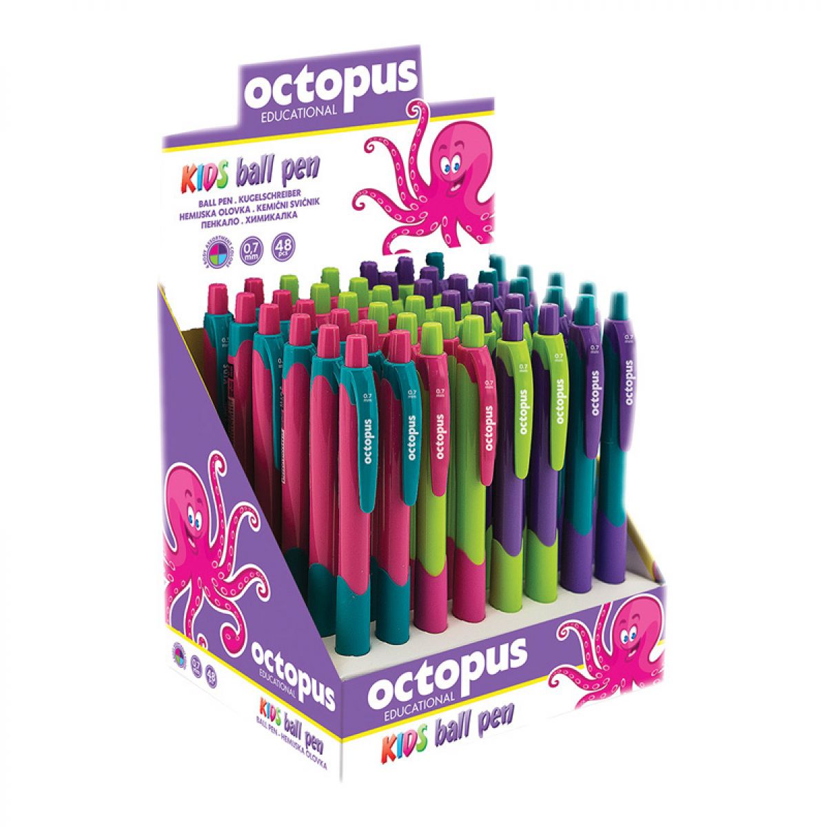 HEMIJSKA OLOVKA PLAVA 0,7mm 1/1 KIDS OCTOPUS UNL-0450