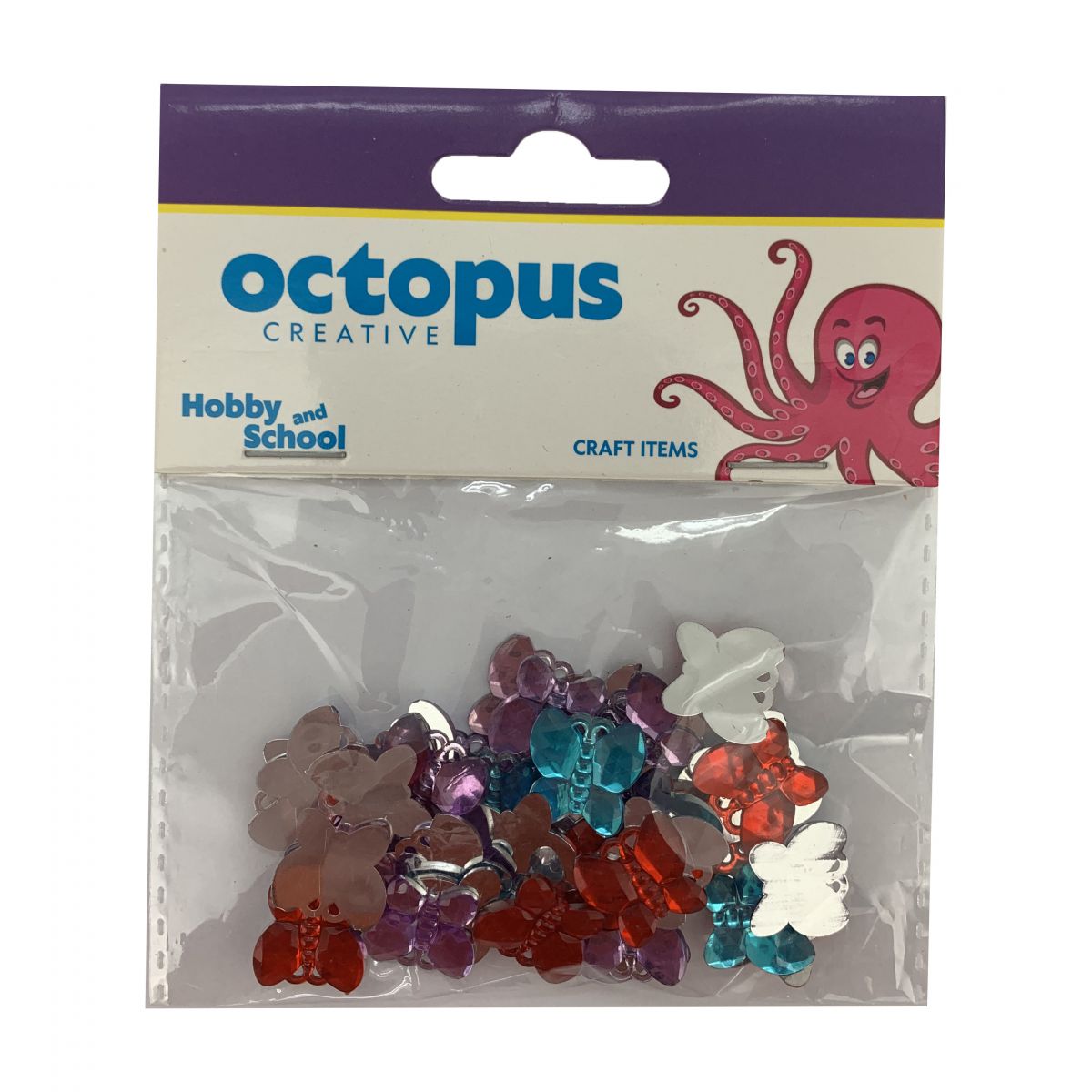 DEKORATIVNI CIRKONI LEPTIRIĆI 15X14mm 40kom OCTOPUS UNL-0926