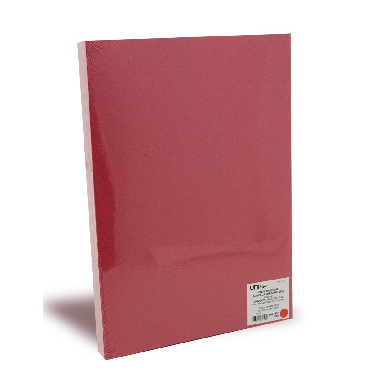 KORICE A4 RELJEFNE 230GR 100/1 CRVENE