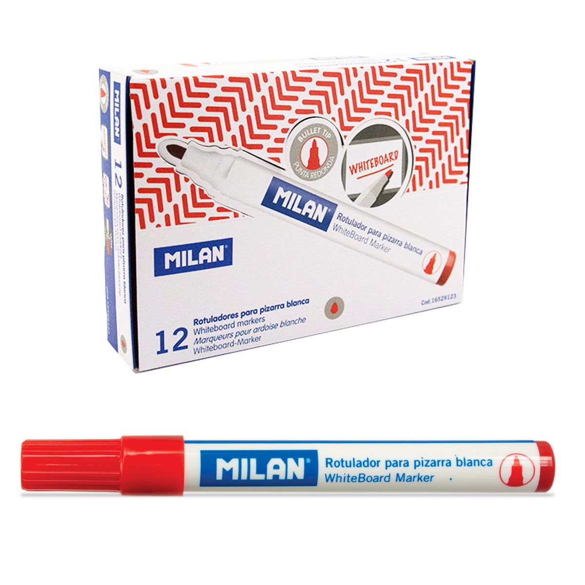 MARKER ZA BELU TABLU CRVENI MILAN OKRUGLI VRH 16529123