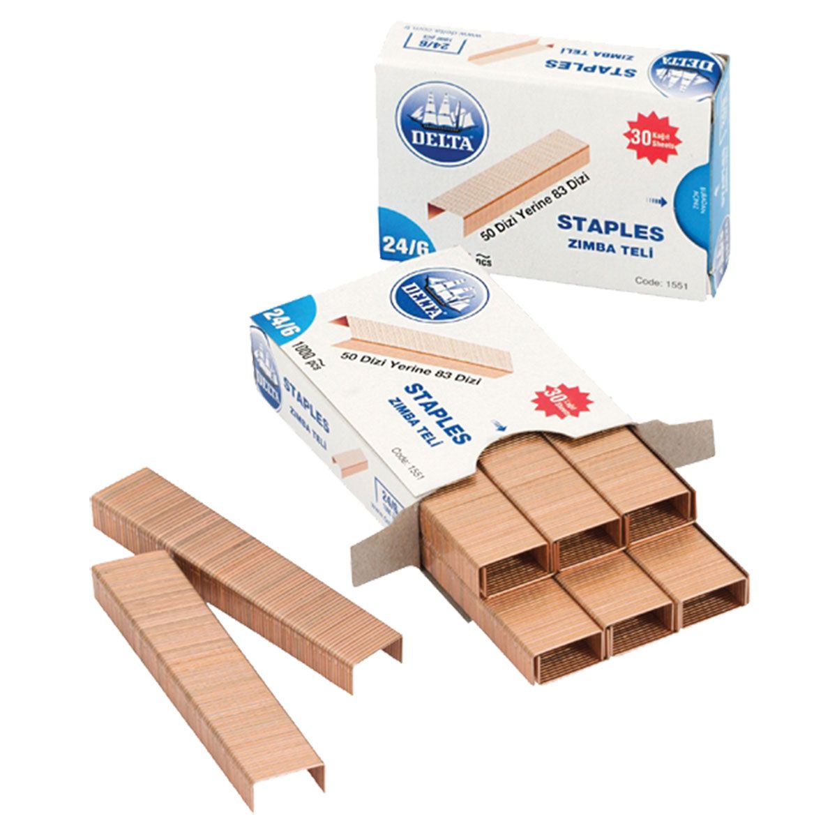 KLAMARICE 24/6 DELTA 1551