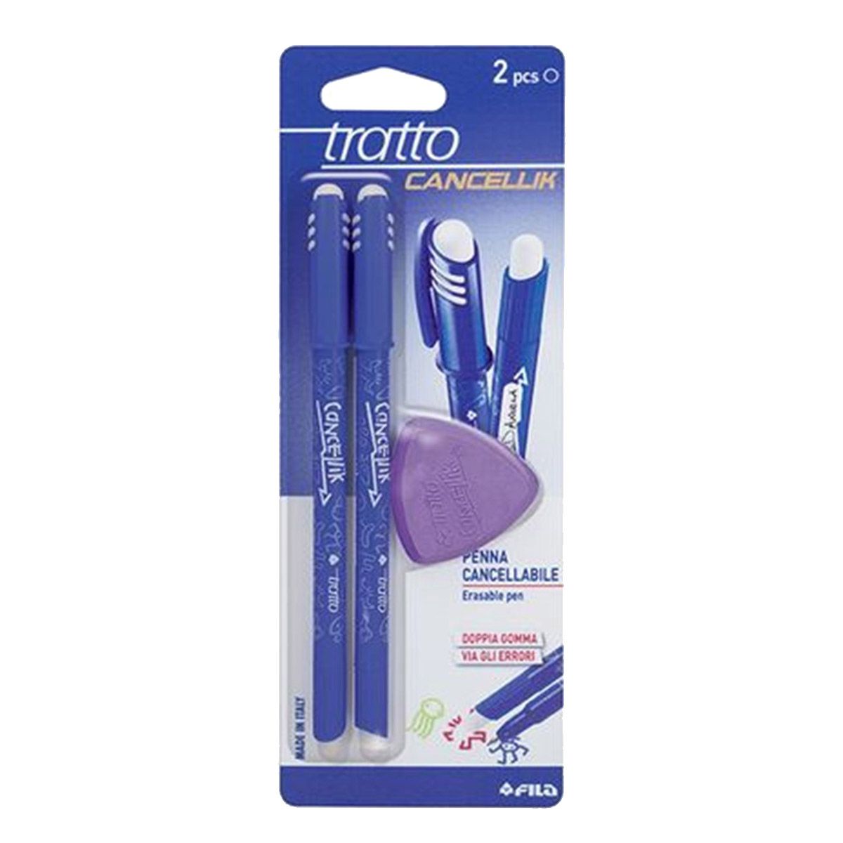 HEMIJSKA OLOVKA 2/1 PLAVA SA GUMICOM TRATTO BLISTER 0041701