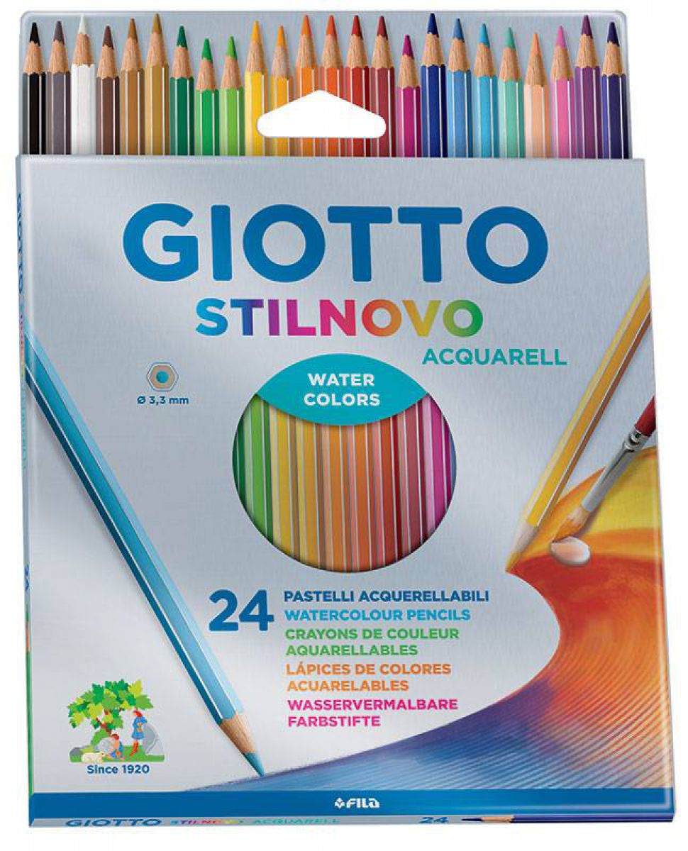 DRVENE BOJE 24/1 GIOTTO STILNOVO ACQUARELL 0255800