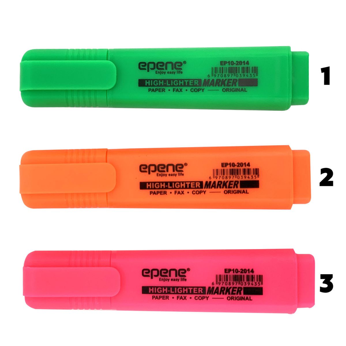 TEXT MARKER ZELENI-ROZI-NARANDŽASTI EPENE DEBLJI EP10-2014