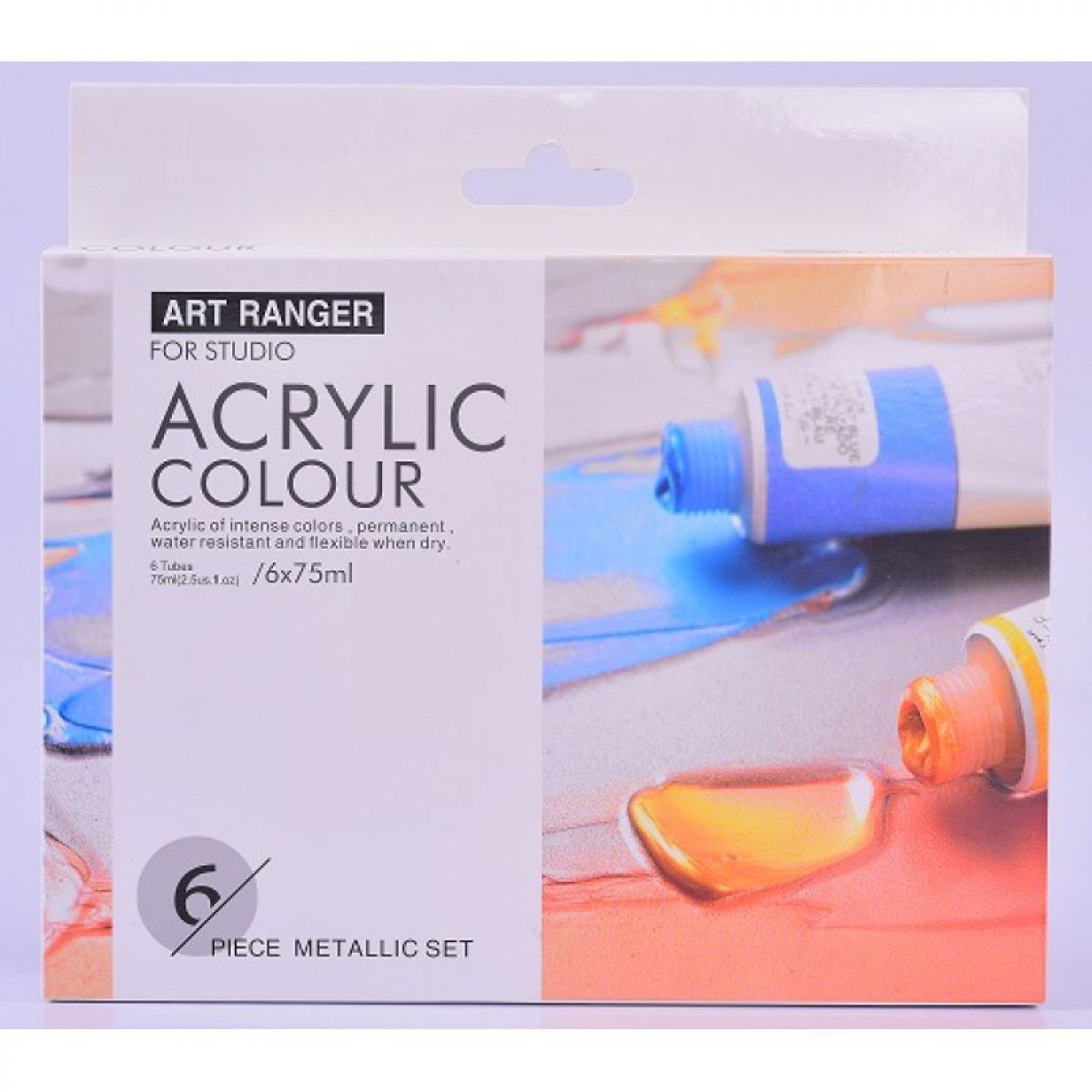 BOJA AKRILNA 6/1 SET METALLIC 6x75ml FEA0675-M ART RANGER