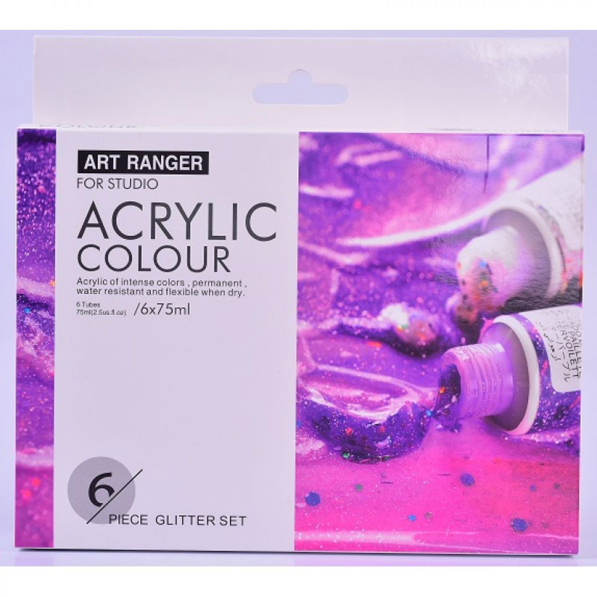 BOJA AKRILNA 6/1 SET GLITTER 6x75ml FEA0675-G ART RANGER
