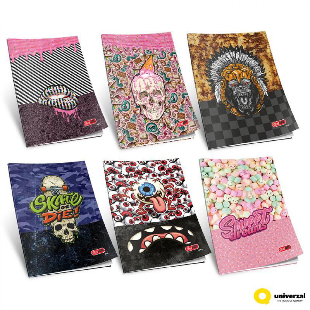 SVESKA A4 ČISTA 52L STREET ART 80g UNI LINE UNL-1320