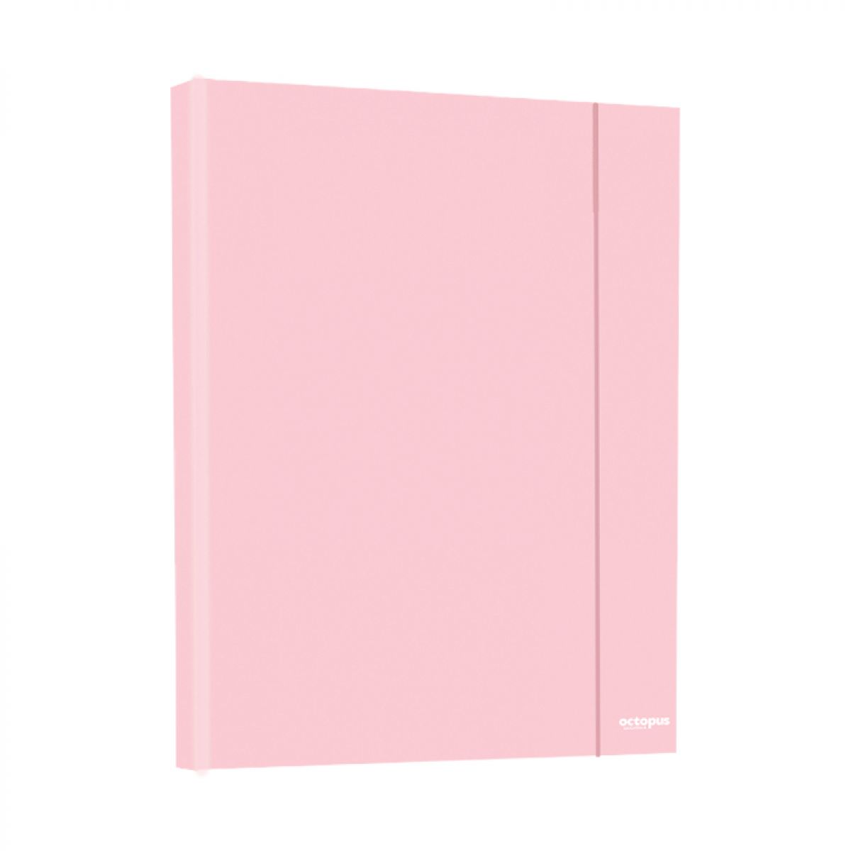 FASCIKLA A4 SA GUMOM 3cm  ROZA PASTEL UNL-1554 OCTOPUS