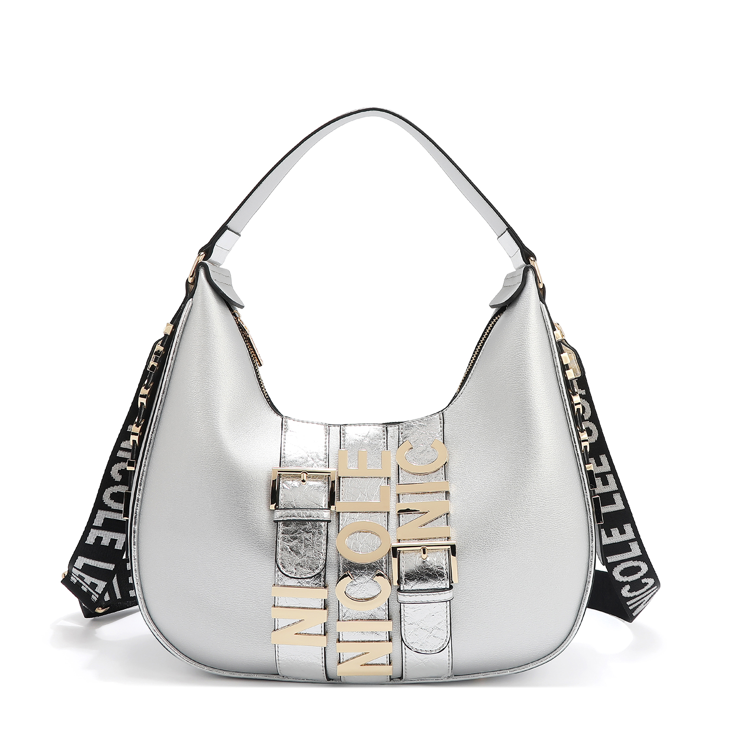 TORBA NICOLE LEE P17206 LOGO SILVER SS2025