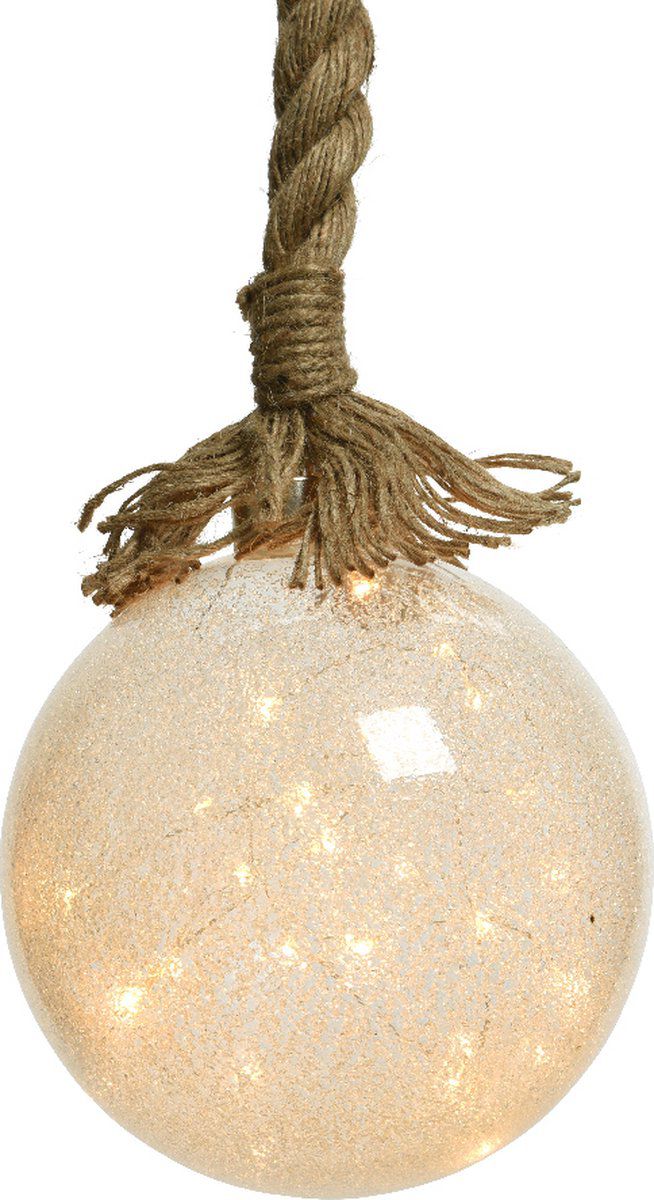 KUGLA NOVOGODIŠNJA SA LED SVETLOM 10X80CM 480248