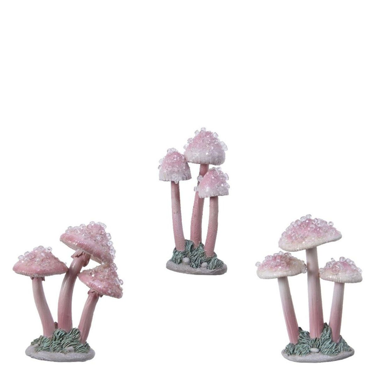 FIGURA UKRASNA PEČURKA 3X6X8.6CM PINK 530448