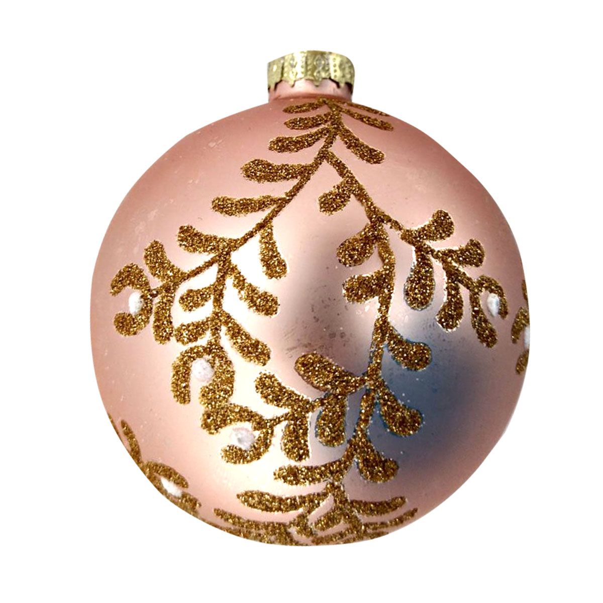 KUGLA NOVOGODIŠNJA 8CM MOTIV GRANČICE ABR524170