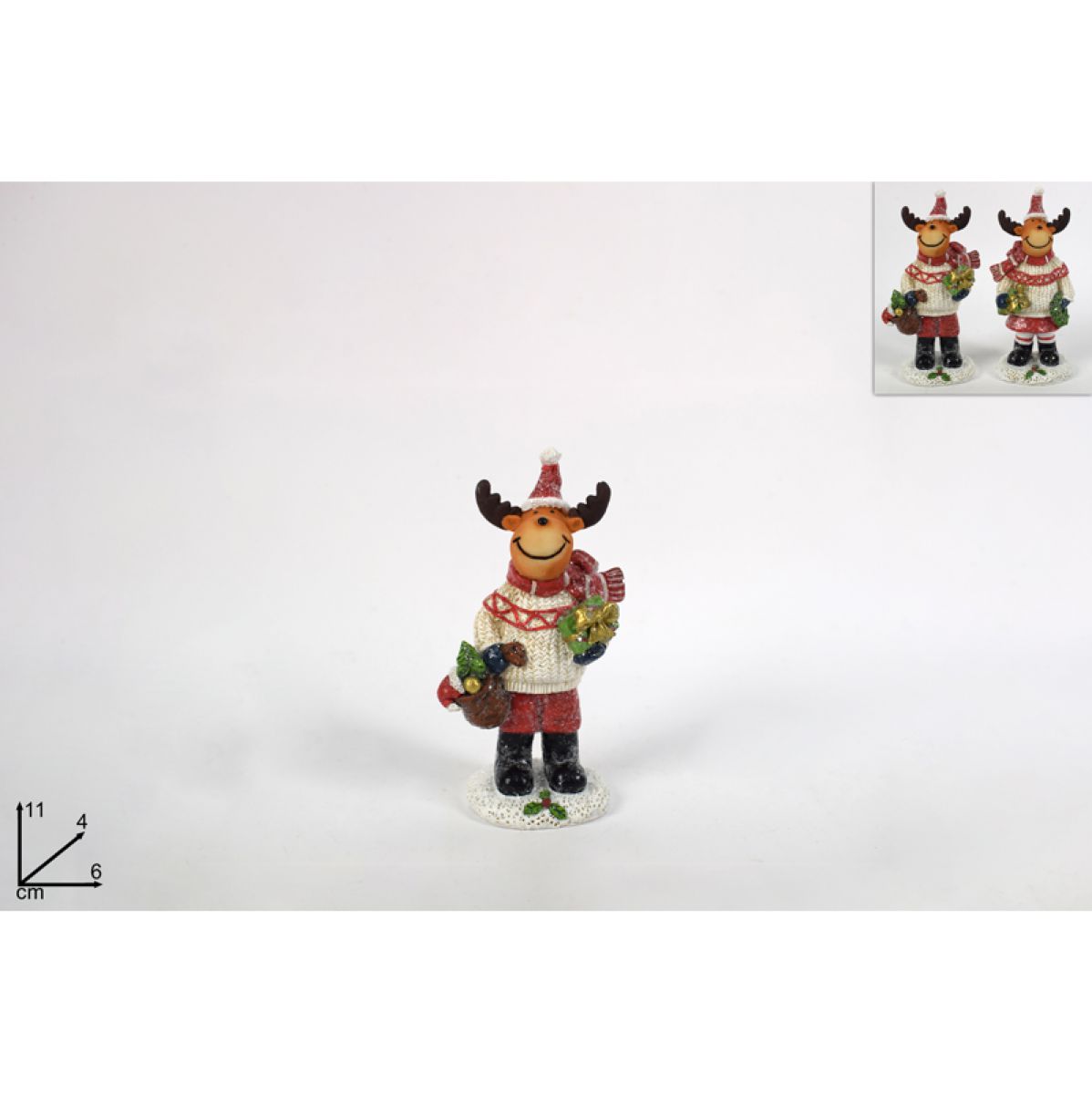 NOVOGODIŠNJA FIGURA IRVAS KERAMIČKI 11CM AL005866A