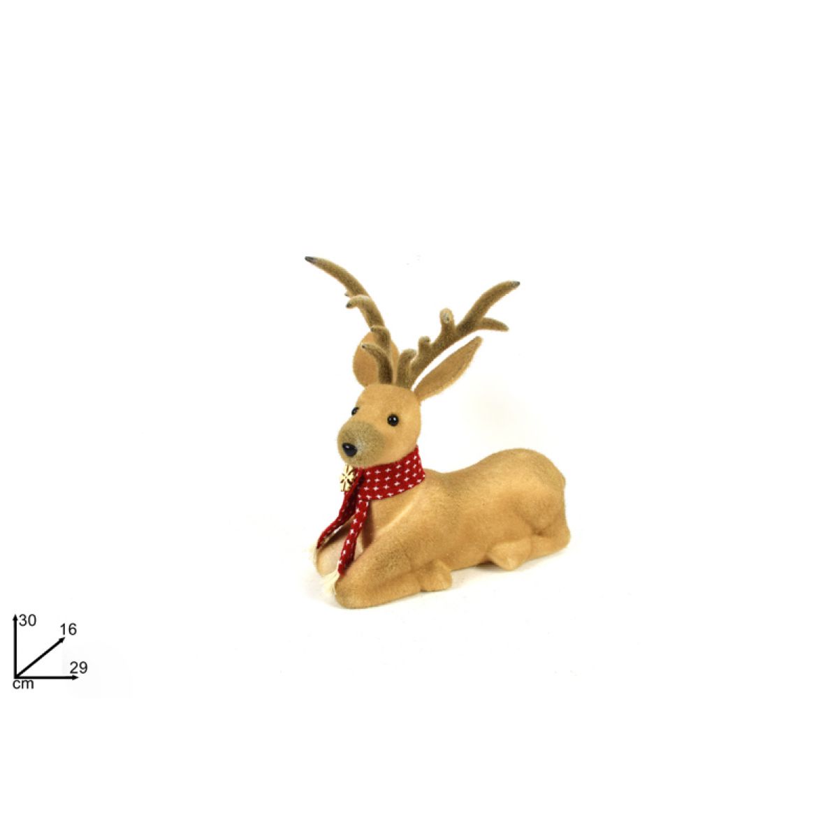 FIGURA UKRASNA JELEN SA ŠALOM 30CM AL005919