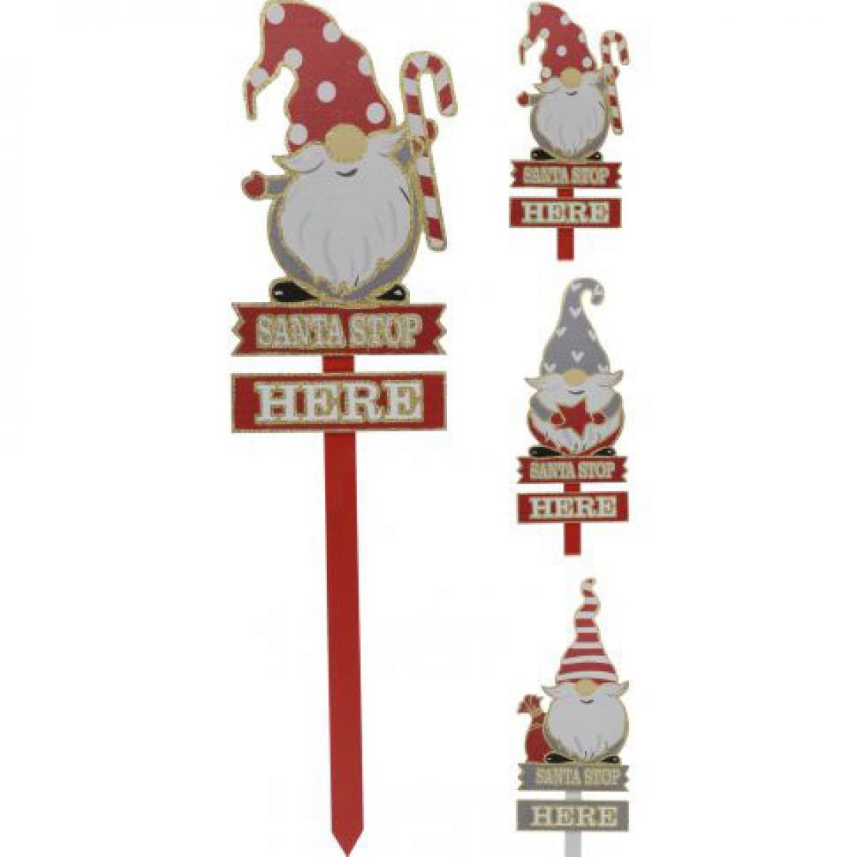 FIGURA NOVOGODIŠNJA PATULJAK NA POSTOLJU 80CM DH8071060