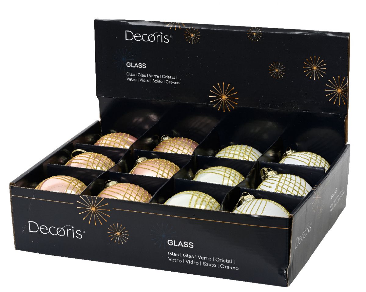 KUGLA NOVOGODIŠNJA 8CM ZLATNA 070296