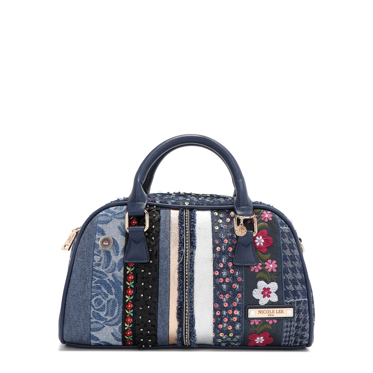 TORBA NICOLE LEE JS17045 DENIM PATCH FW2024