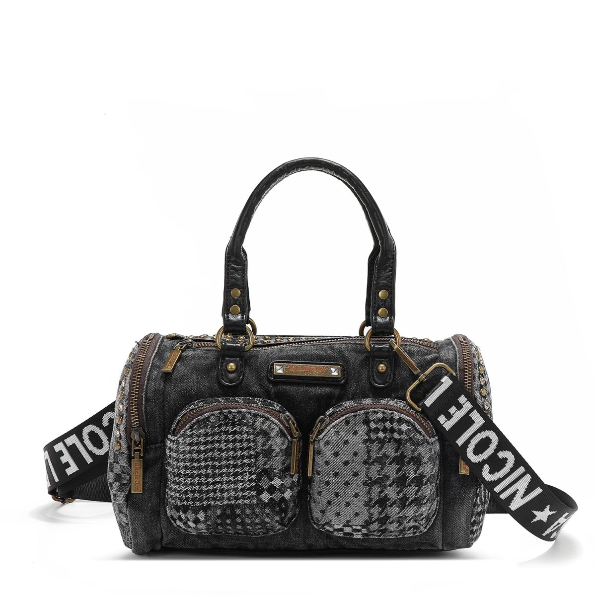 TORBA NICOLE LEE JS17135 DENIM BLACK FW2024