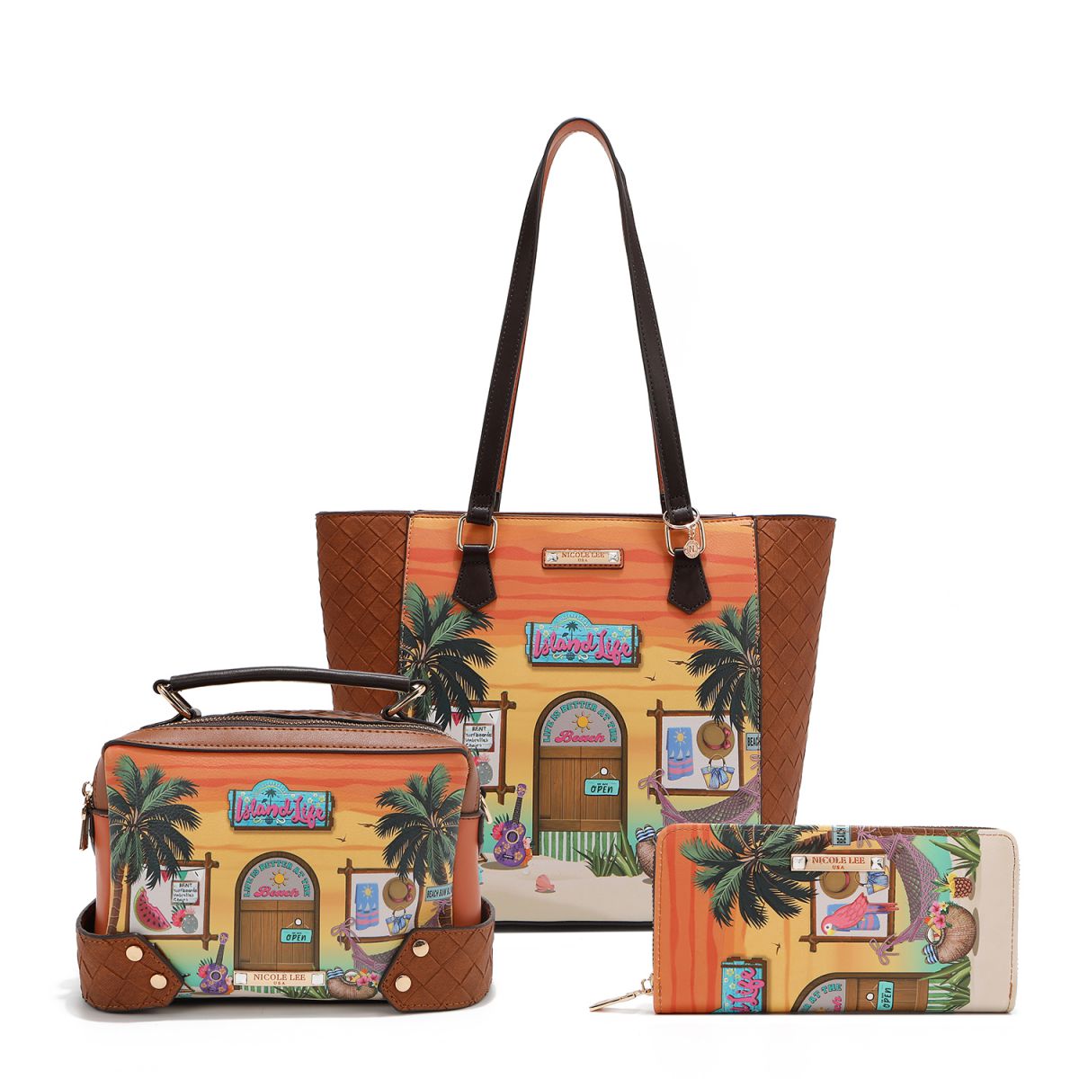 SET 3PCS NICOLE LEE SET17297 SUN&SAND SS2025