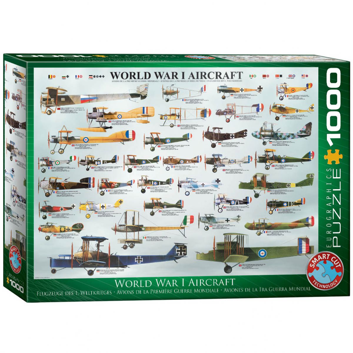 PUZZLE 1000 DELOVA 6000-0087 WORLD WAR I AIRCRAFT