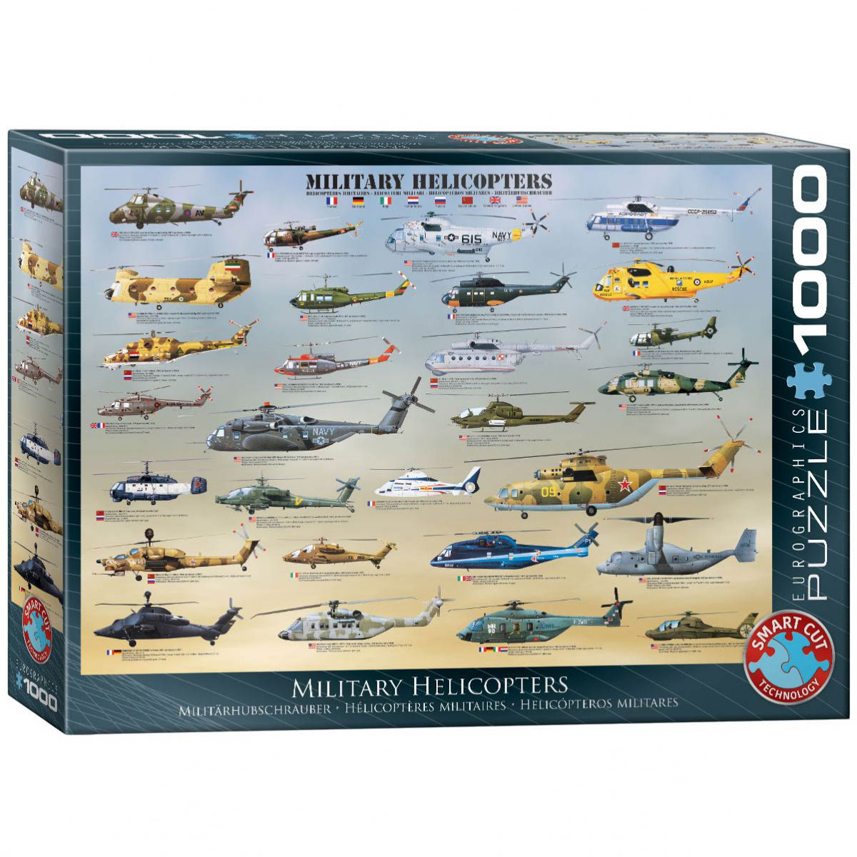 PUZZLE 1000 DELOVA 6000-0088 MILITARY HELICOPTERS