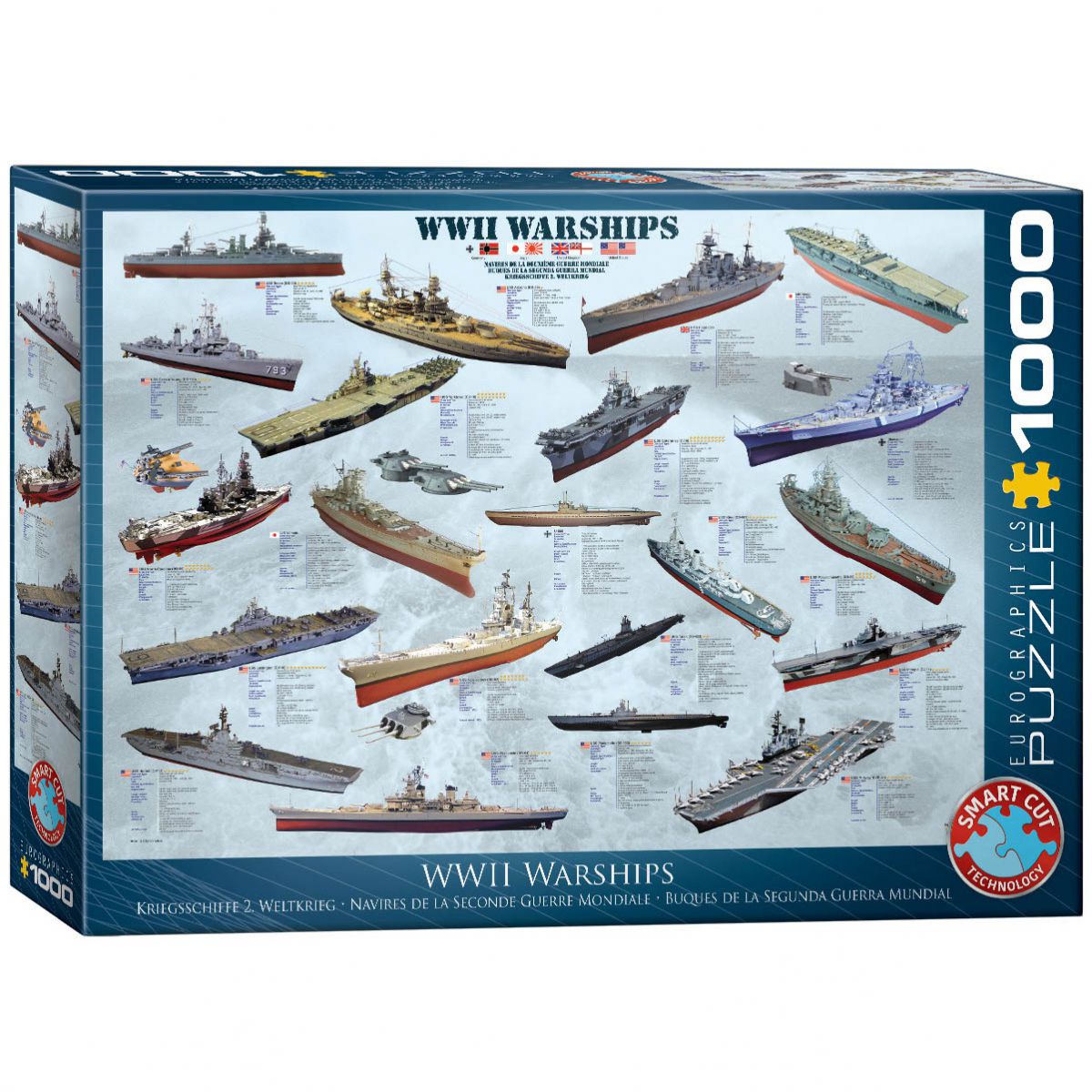 PUZZLE 1000 DELOVA 6000-0133 WW II WARSHIPS