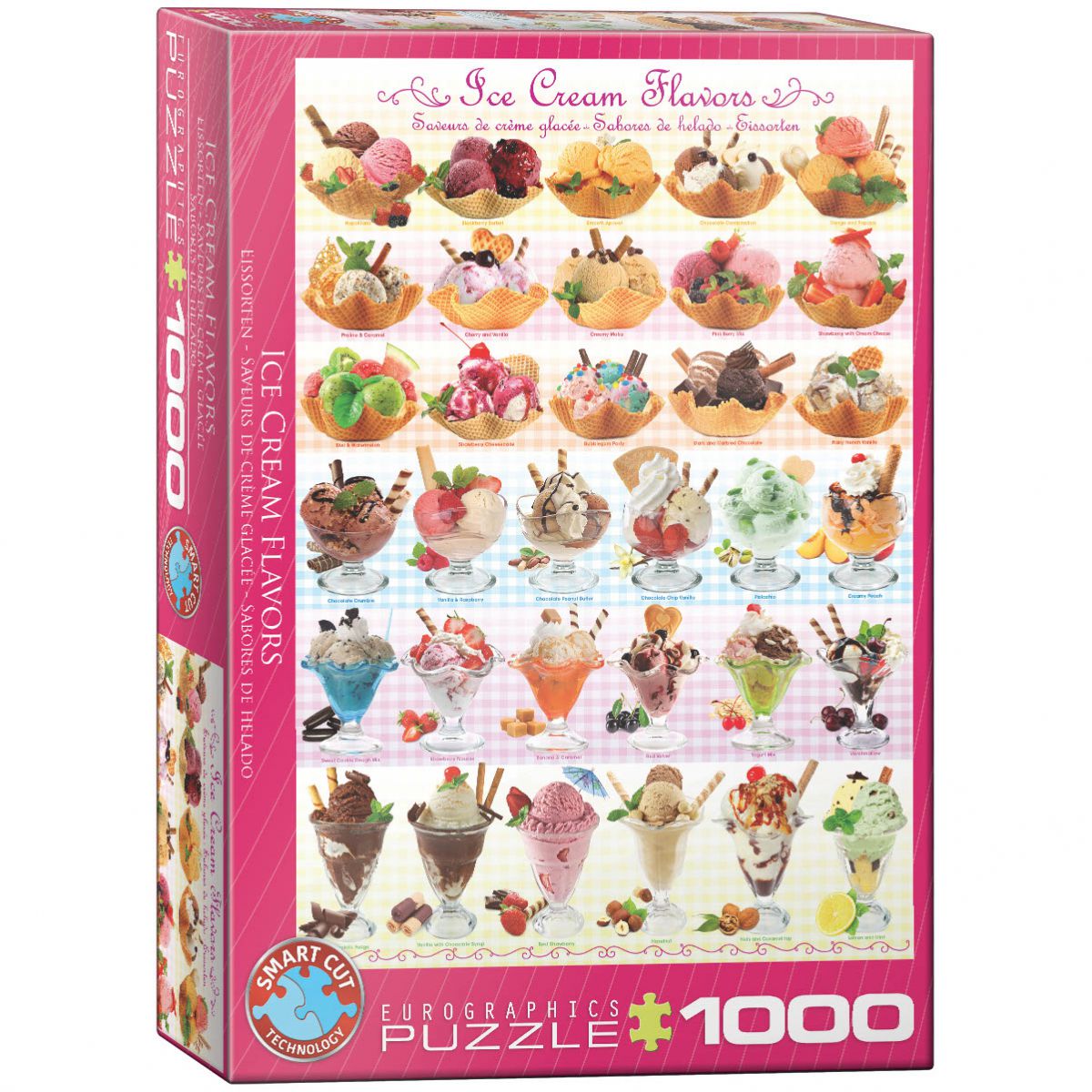 PUZZLE 1000 DELOVA 6000-0590 ICE CREAM FLAVOURS