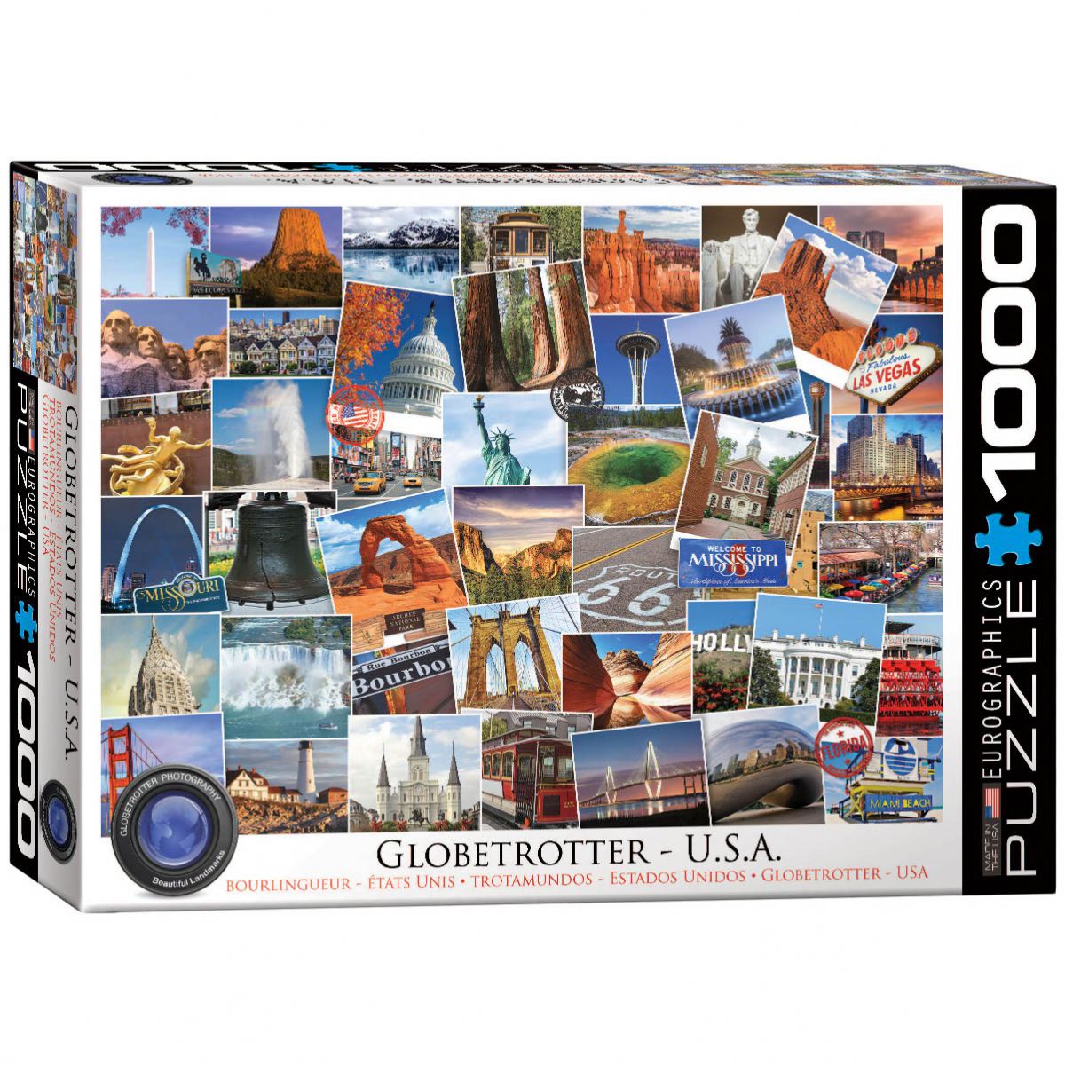 PUZZLE 1000 DELOVA 6000-0750 GLOBETROTTER COLLECTION: US