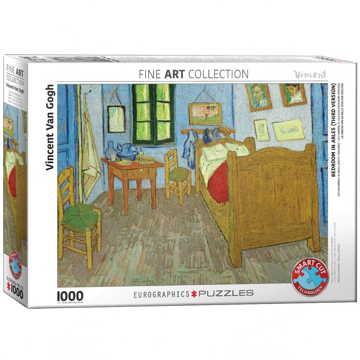 PUZZLE 1000 DELOVA 6000-0838 BEDROOM IN ARLES BY VAN GOGH