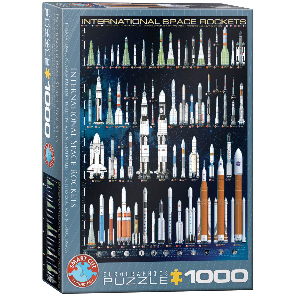 PUZZLE 1000 DELOVA 6000-1015 INTERNATIONAL SPACE ROCKETS