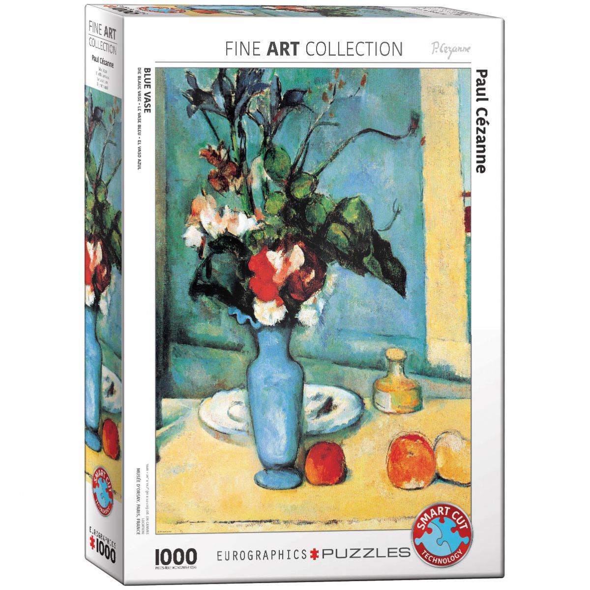 PUZZLE 1000 DELOVA 6000-3802 BLUE VASE BY PAUL CEZANNE