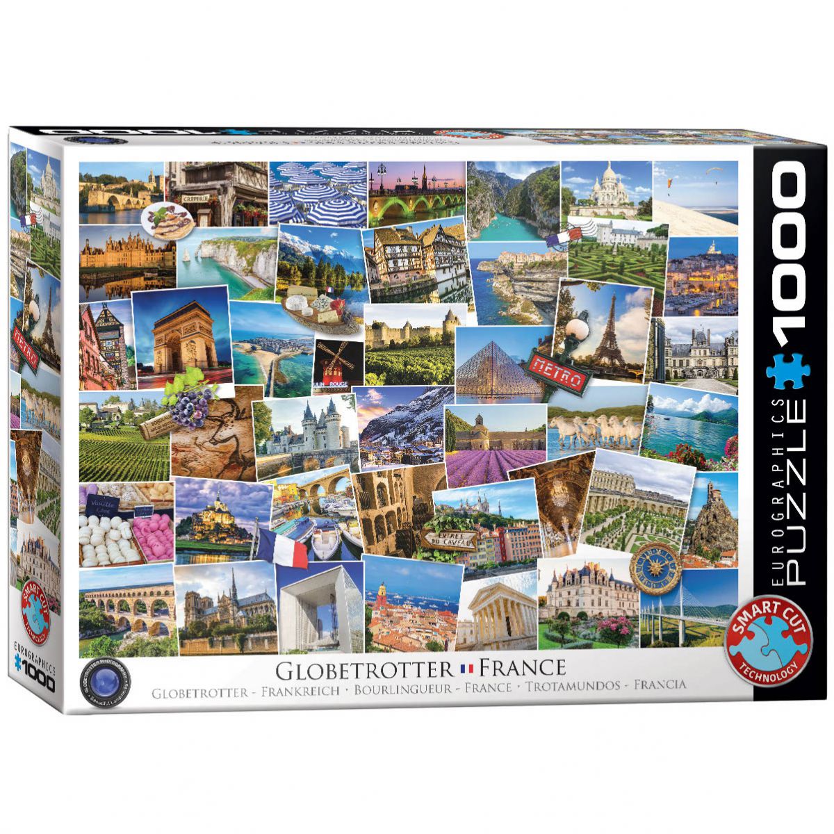 PUZZLE 1000 DELOVA 6000-5466 GLOBETROTTER FRANCE
