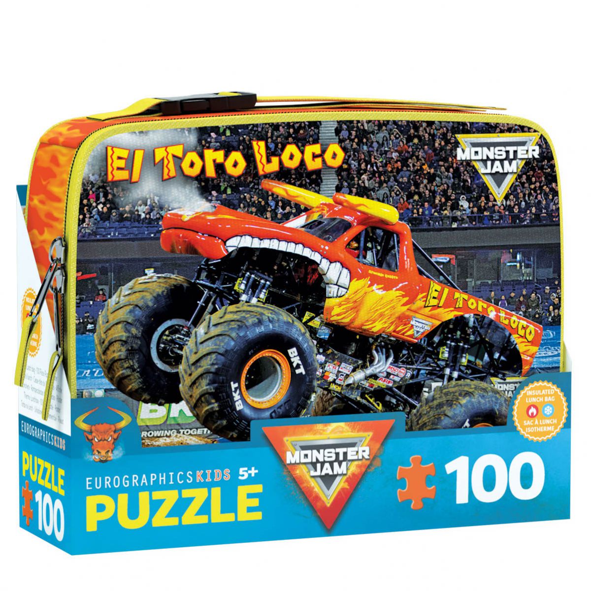 PUZZLE LUNCH BOX  9100-5940 EL TORO LOCO MONSTER JAM