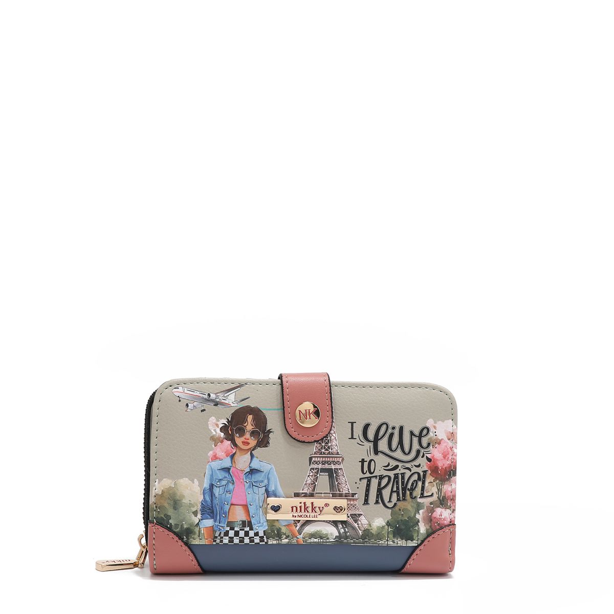 NOVČANIK NIKKY KOPČA NK22522 I LIVE TO TRAVEL SS2025