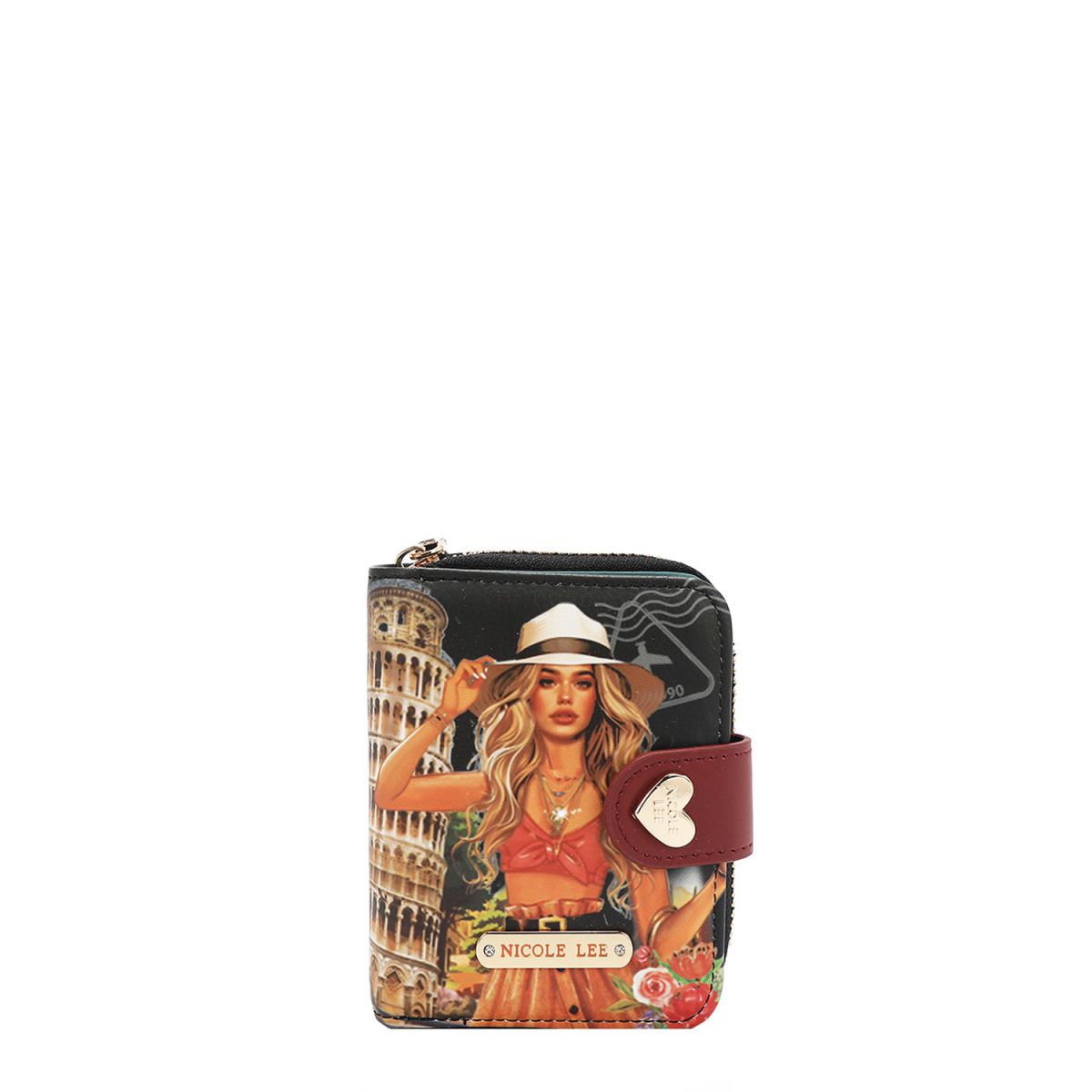 NOVČANIK SREDNJI SA KOPČOM NICOLE LEE PRT6903 MARTHA TRAVELS ITALY SS2025