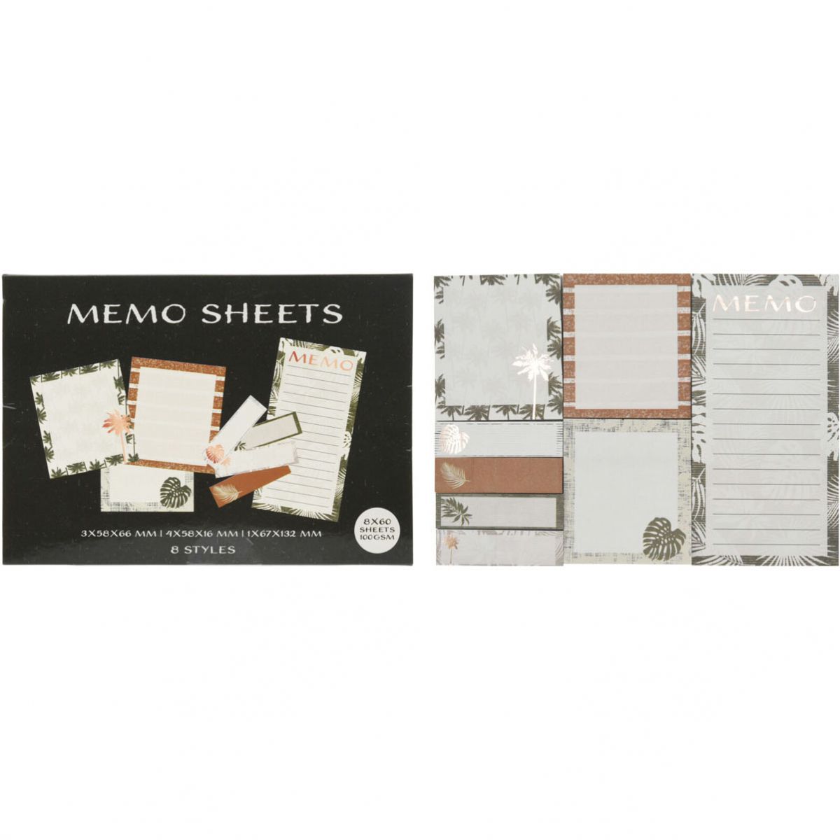 BLOK SAMOLEPLJIVI SET 8/1  183X150X9mm 110804480