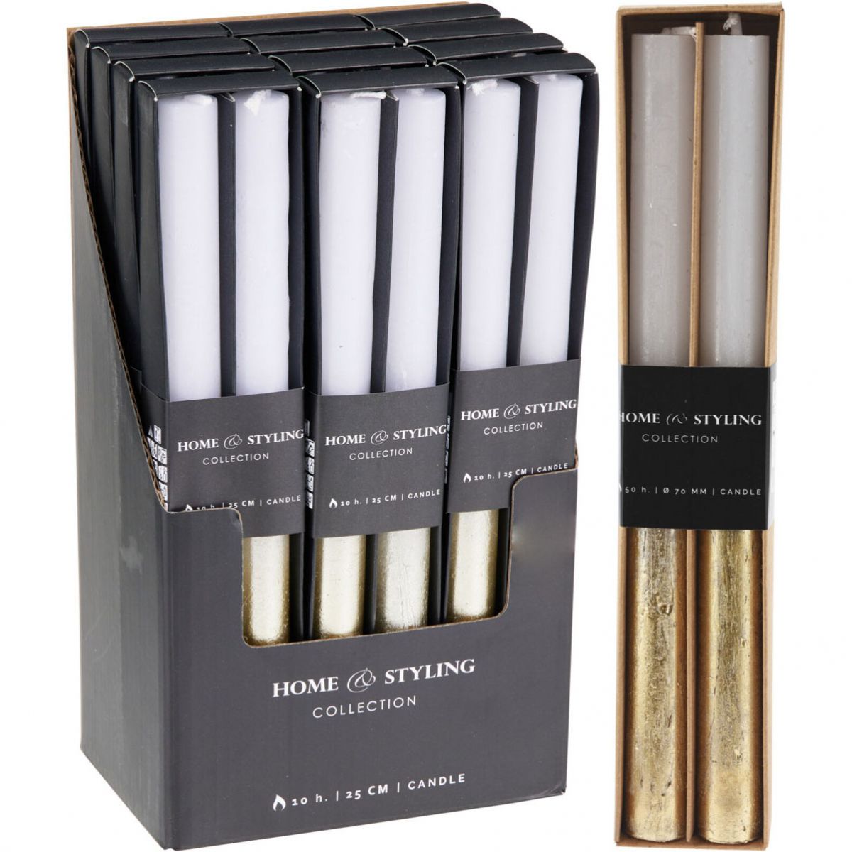 SVEĆA 2/1 S2 2X25CM WHITE ACB100900XMAS