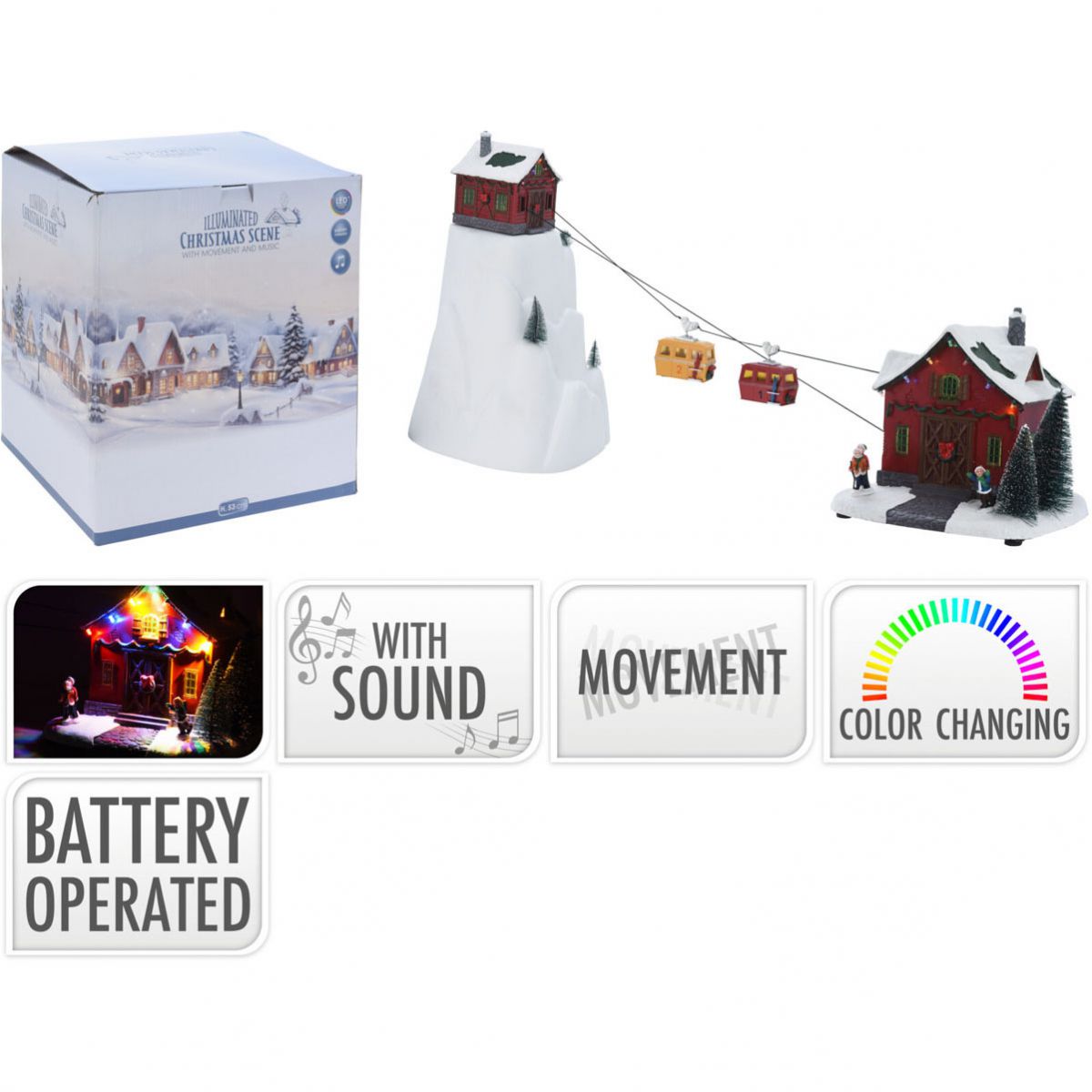 NOVOGODIŠNJA FIGURA ŽIČARA 53CM ABG102120