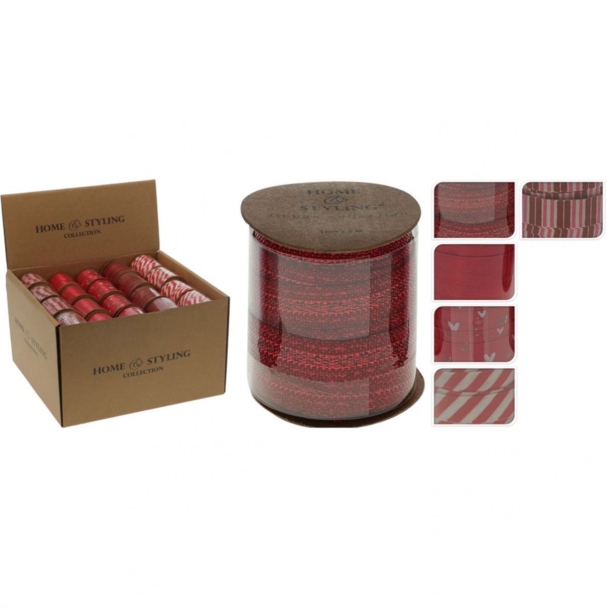 TRAKA UKRASNA ZA POKLON 1CMX5M RED 5 MOTIVA CAA822320
