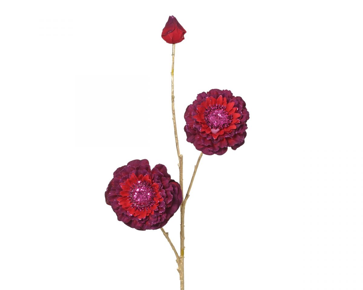 CVET DEKORATIVNI 17X74CM CRVENI 708083