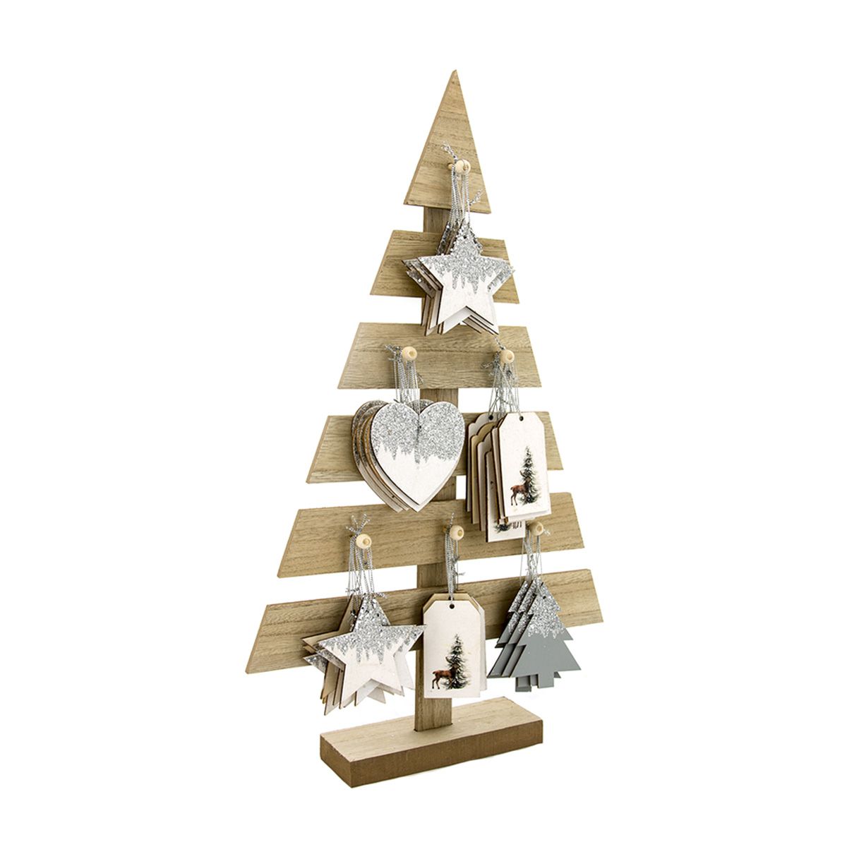 UKRAS NOVOGODIŠNJI DRVENI 6CM 551588