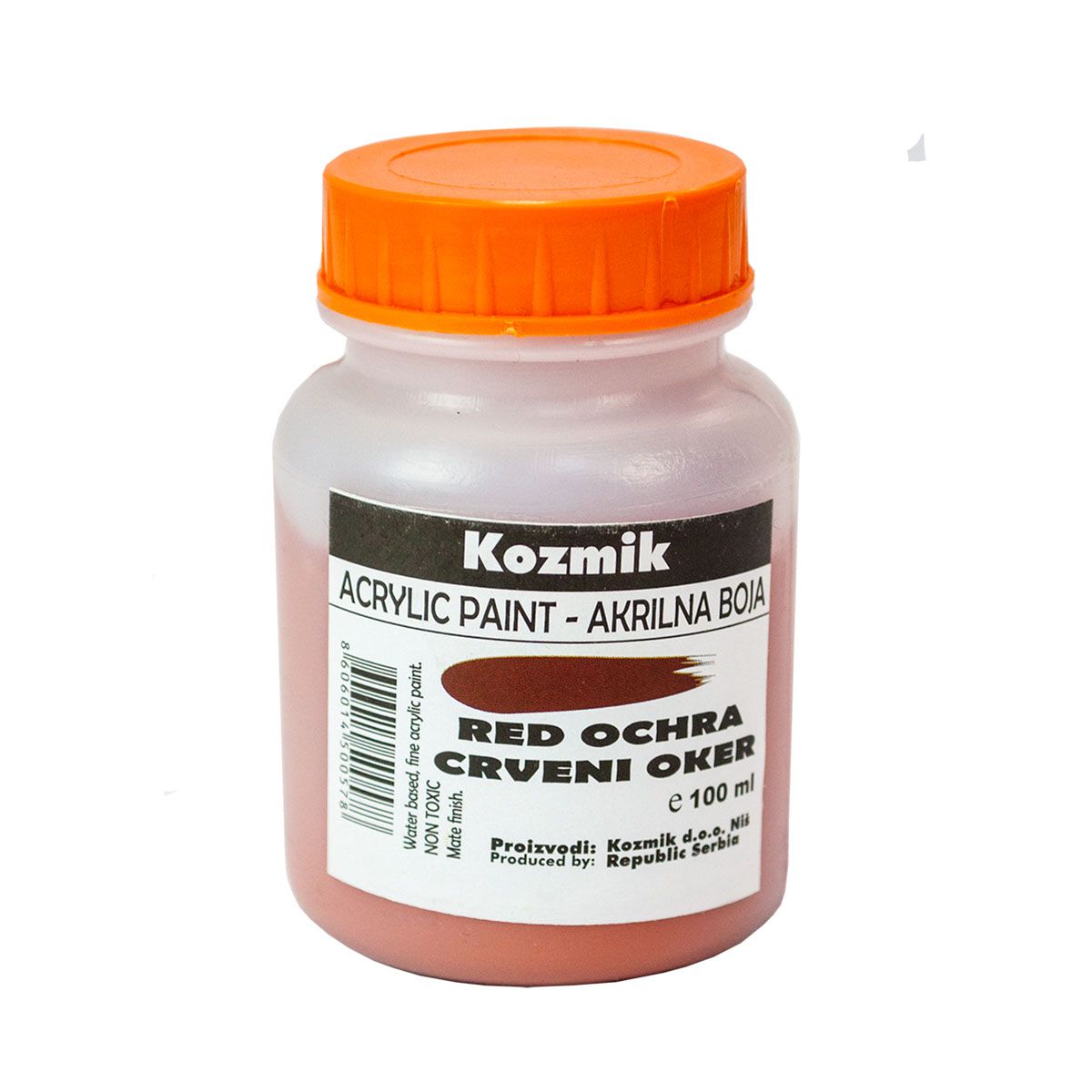 BOJA AKRILNA OKER CRVENI 100ml KOZMIK