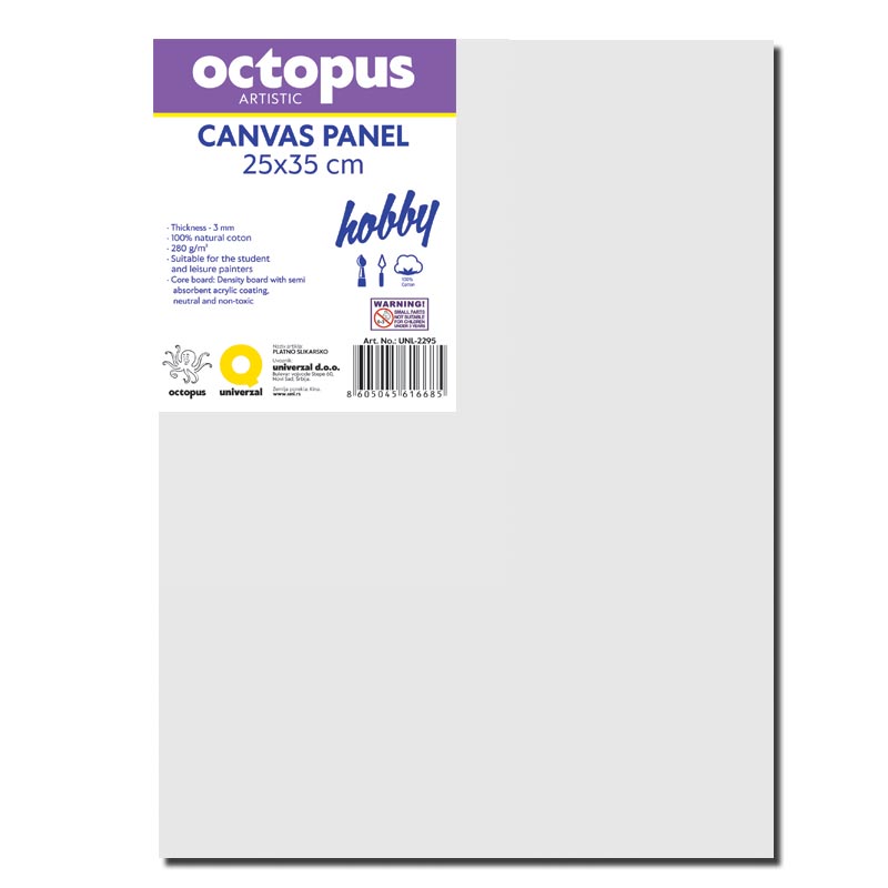 PLATNO SLIKARSKO PANEL OCTOPUS 25x35cm HOBBY 280g UNL-2295
