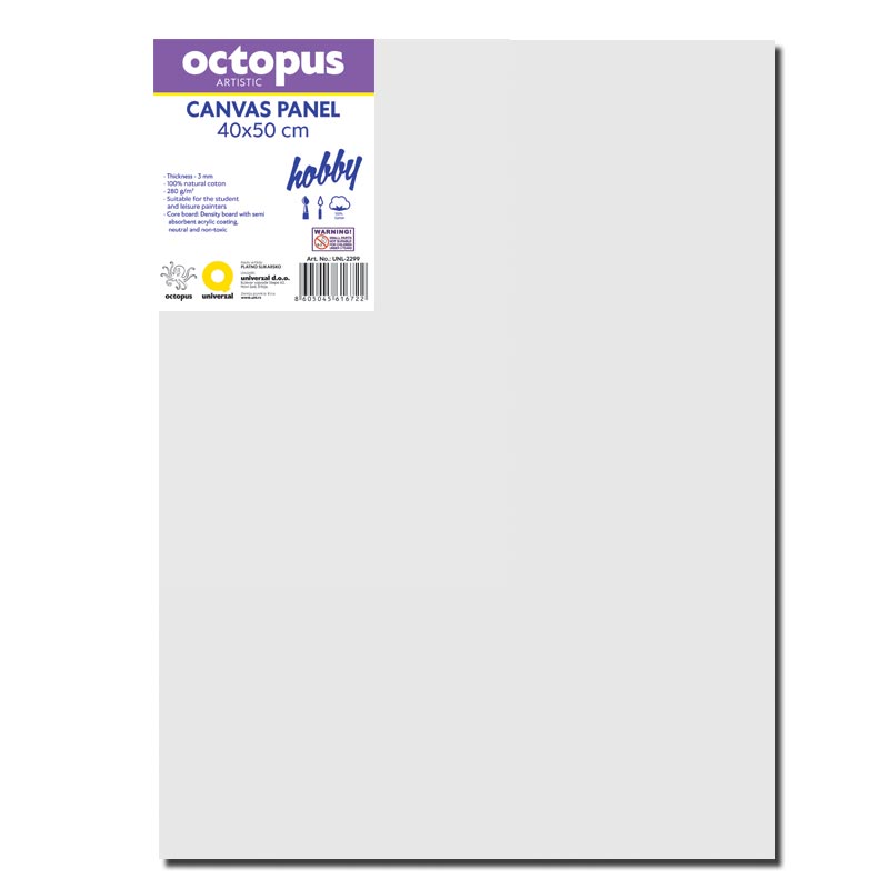 PLATNO SLIKARSKO PANEL OCTOPUS 40x50cm HOBBY 280g UNL-2299
