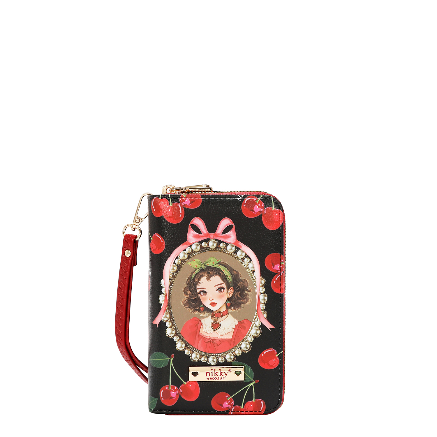 NOVČANIK NIKKY NK24003 CHERRY LIPS-BLACK