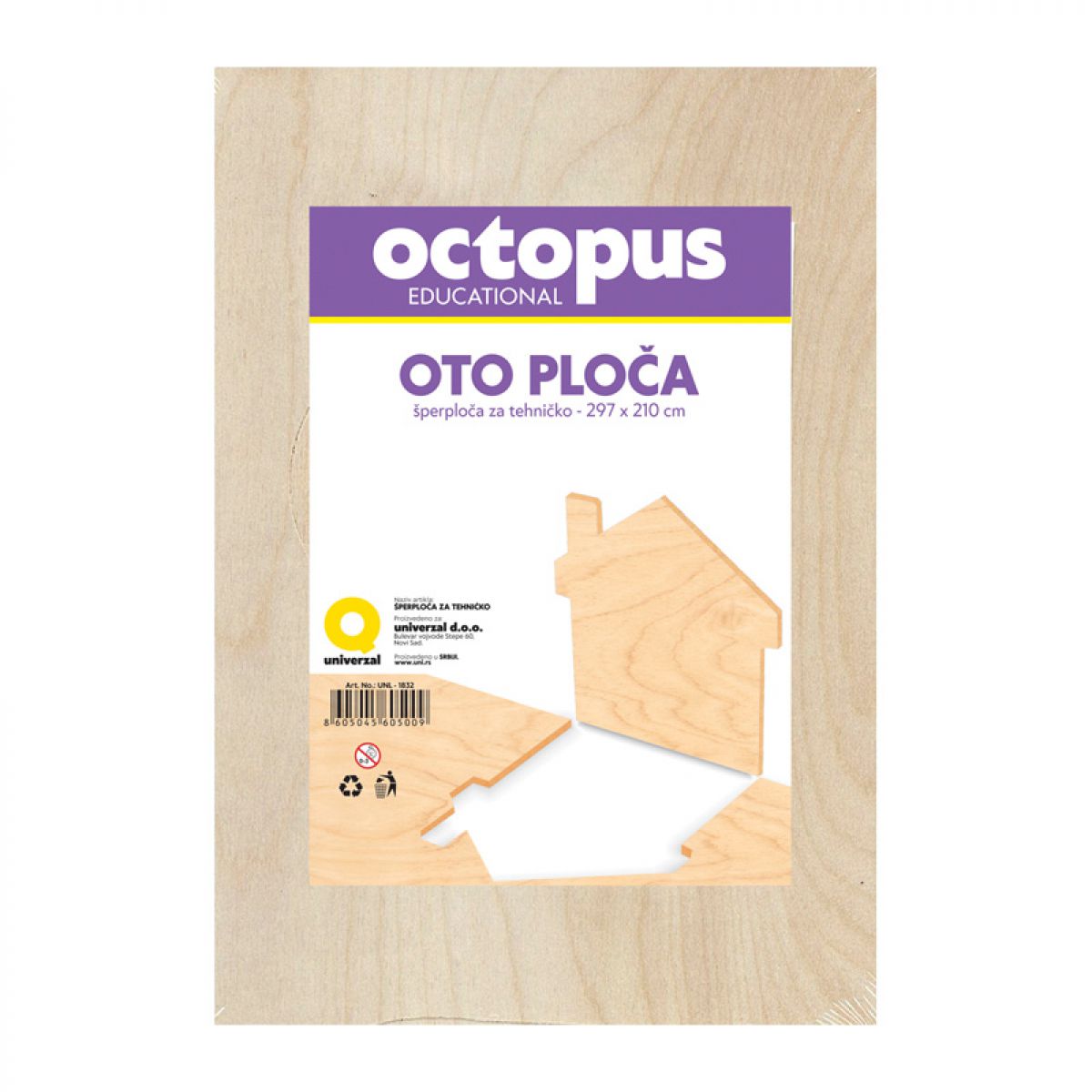 PLOČA ZA OTO 1/1 OCTOPUS UNL-1832