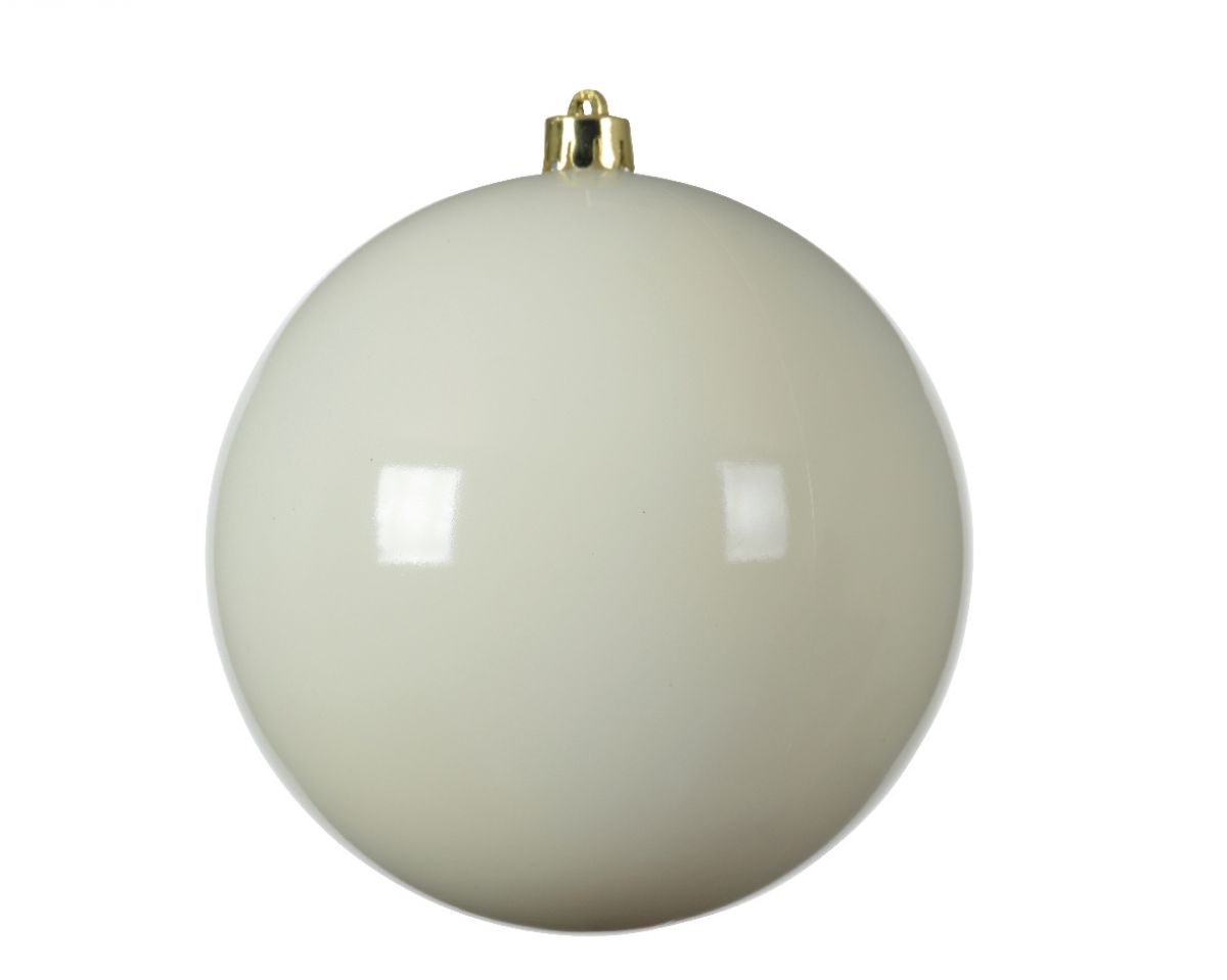 KUGLA NOVOGODIŠNJA 20CM BELA 022468