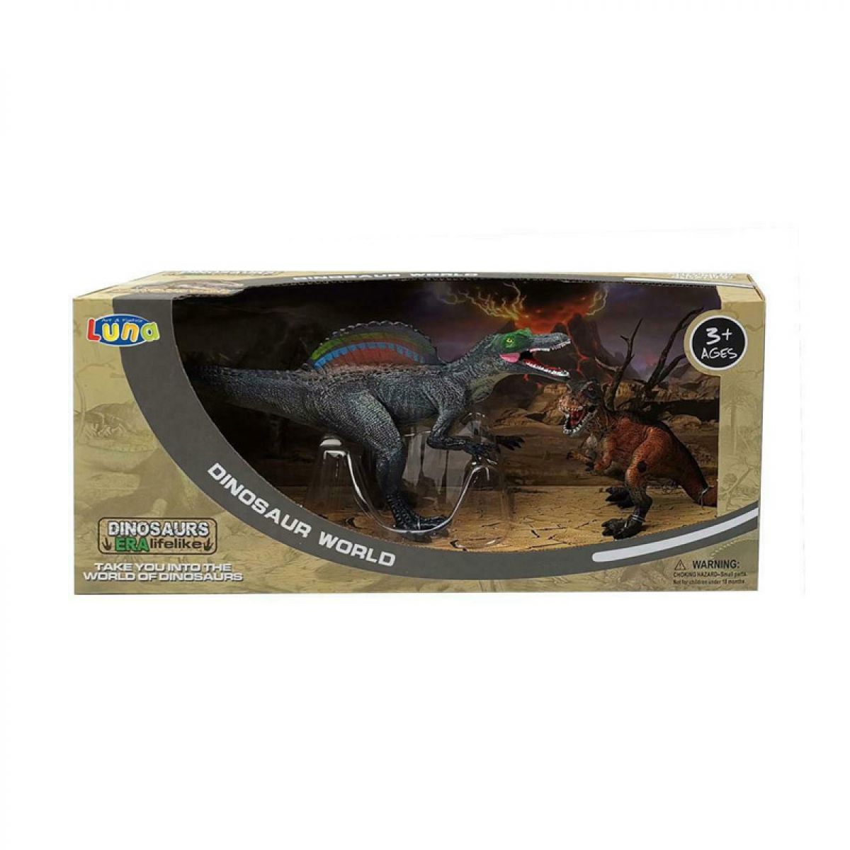 DINOSAURUS SET 2PCS 37X11.8X17CM LUNA 622124