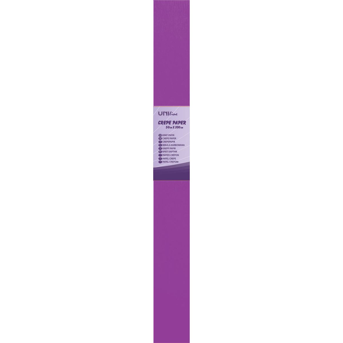 PAPIR KREP 50x200cm LJUBIČASTI UNI-LINE UNL-0415